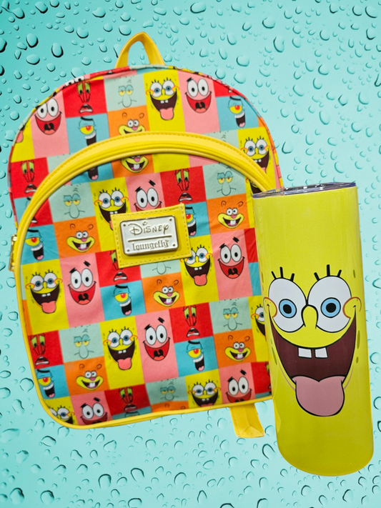 Kit Mochila y Termo Bob esponja